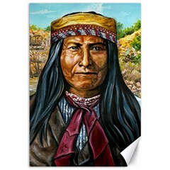 Apache Tribe Warrior Chiricahua Apache Tribe Canvas 12  X 18   by allthingseveryone