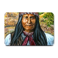 Apache Tribe Warrior Chiricahua Apache Tribe Small Doormat  by allthingseveryone