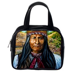 Apache Tribe Warrior Chiricahua Apache Tribe Classic Handbags (one Side) by allthingseveryone