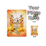 Happy Thanksgiving With Pumpkin Playing Cards 54 (Mini)  Back