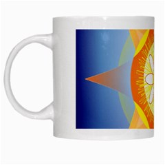 Star Pattern Background White Mugs by Celenk