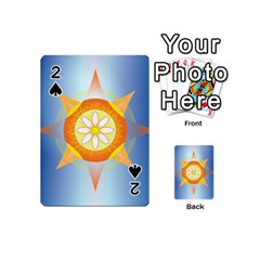 Star Pattern Background Playing Cards 54 (mini)  by Celenk