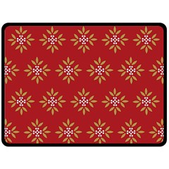 Pattern Background Holiday Double Sided Fleece Blanket (large) 