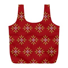 Pattern Background Holiday Full Print Recycle Bags (l)  by Celenk