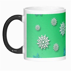 Snowflakes Winter Christmas Overlay Morph Mugs by Celenk