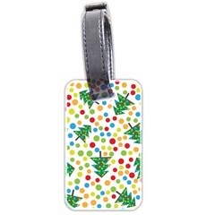 Pattern Circle Multi Color Luggage Tags (two Sides) by Celenk