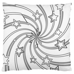 Star Christmas Pattern Texture Large Cushion Case (two Sides) by Celenk
