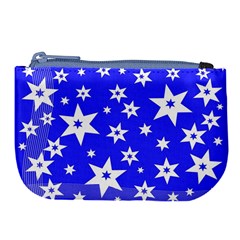 Star Background Pattern Advent Large Coin Purse by Celenk