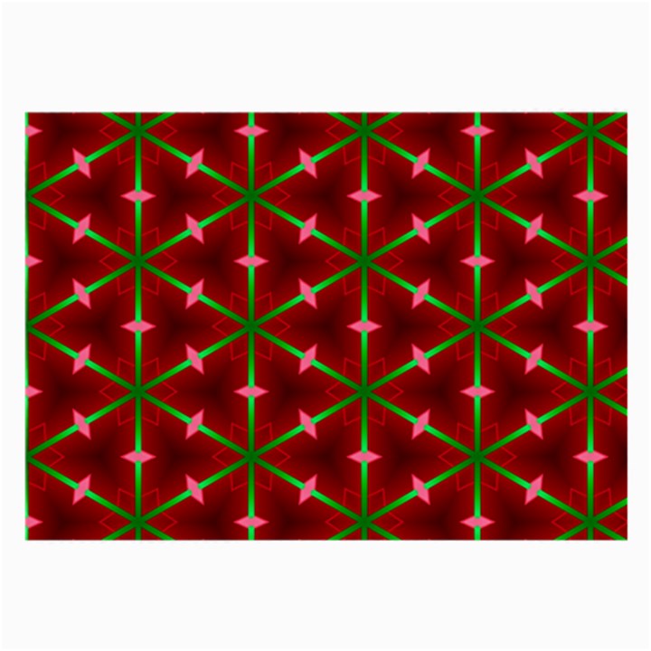 Textured Background Christmas Pattern Large Glasses Cloth (2-Side)