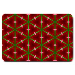 Textured Background Christmas Pattern Large Doormat  by Celenk