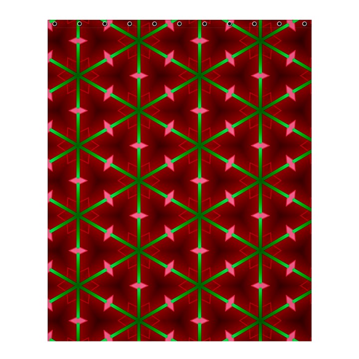 Textured Background Christmas Pattern Shower Curtain 60  x 72  (Medium) 