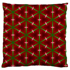 Textured Background Christmas Pattern Large Cushion Case (two Sides)