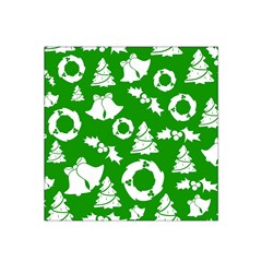 Green White Backdrop Background Card Christmas Satin Bandana Scarf