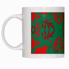 Christmas Background White Mugs by Celenk