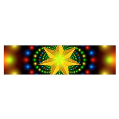 Christmas Star Fractal Symmetry Satin Scarf (oblong) by Celenk