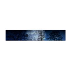 Winter Wintry Moon Christmas Snow Flano Scarf (mini)