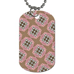 Pattern Texture Moroccan Print Dog Tag (one Side) by Celenk