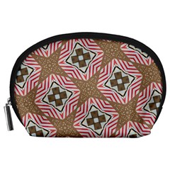 Pattern Texture Moroccan Print Accessory Pouches (large)  by Celenk