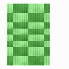 Wool Ribbed Texture Green Shades Small Garden Flag (Two Sides)