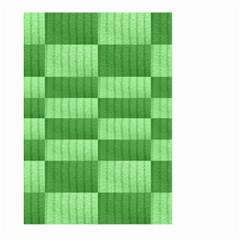 Wool Ribbed Texture Green Shades Large Garden Flag (two Sides)