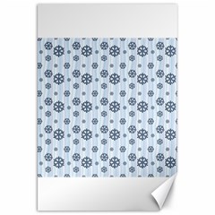 Snowflakes Winter Christmas Card Canvas 20  X 30   by Celenk