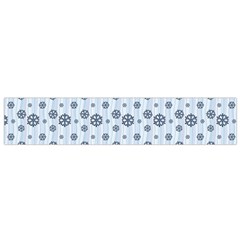 Snowflakes Winter Christmas Card Small Flano Scarf by Celenk