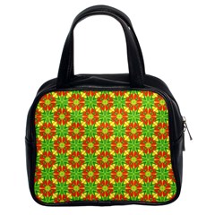 Pattern Texture Christmas Colors Classic Handbags (2 Sides)