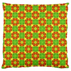 Pattern Texture Christmas Colors Large Cushion Case (Two Sides)