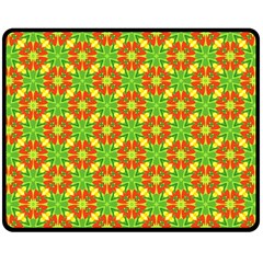 Pattern Texture Christmas Colors Double Sided Fleece Blanket (Medium) 