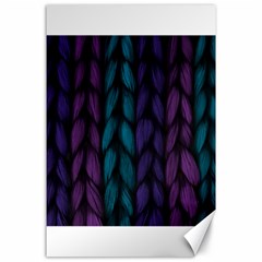 Background Weave Plait Blue Purple Canvas 24  X 36 