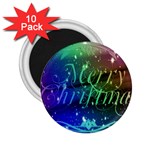 Christmas Greeting Card Frame 2.25  Magnets (10 pack)  Front