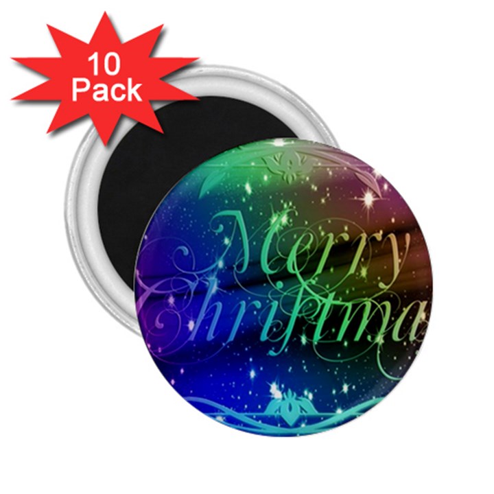 Christmas Greeting Card Frame 2.25  Magnets (10 pack) 