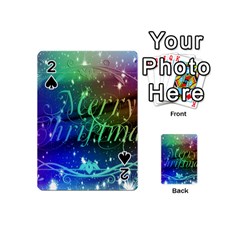 Christmas Greeting Card Frame Playing Cards 54 (mini)  by Celenk