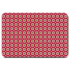 Christmas Wrapping Paper Large Doormat  by Celenk