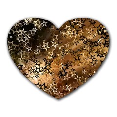 Star Sky Graphic Night Background Heart Mousepads by Celenk