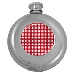 Christmas Paper Wrapping Paper Round Hip Flask (5 Oz) by Celenk