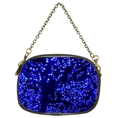 Lights Blue Tree Night Glow Chain Purses (two Sides)  by Celenk