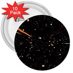 Star Sky Graphic Night Background 3  Buttons (10 pack)  Front
