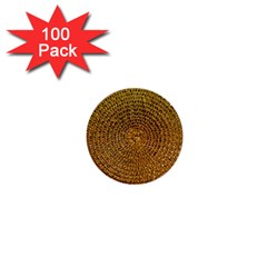 Background Gold Pattern Structure 1  Mini Buttons (100 Pack) 