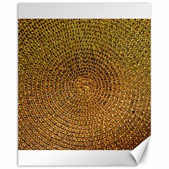 Background Gold Pattern Structure Canvas 16  X 20   by Celenk