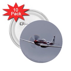 P-51 Mustang Flying 2 25  Buttons (10 Pack)  by Ucco