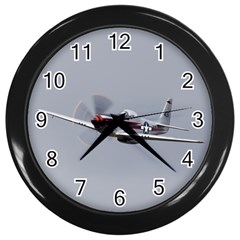 P-51 Mustang Flying Wall Clocks (black) by Ucco