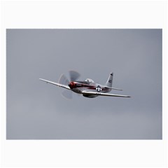 P-51 Mustang Flying Large Glasses Cloth (2-side) by Ucco