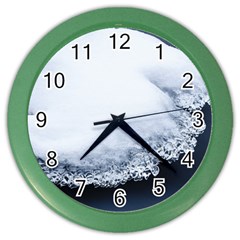 Ice, Snow And Moving Water Color Wall Clocks by Ucco