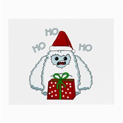 Yeti Xmas Small Glasses Cloth (2-side) by Valentinaart