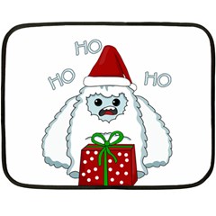 Yeti Xmas Fleece Blanket (mini) by Valentinaart