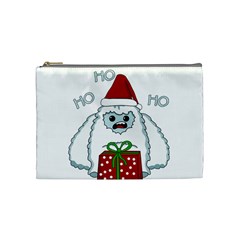 Yeti Xmas Cosmetic Bag (medium)  by Valentinaart