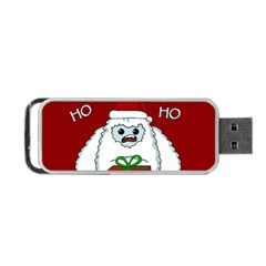 Yeti Xmas Portable Usb Flash (one Side) by Valentinaart