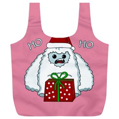 Yeti Xmas Full Print Recycle Bags (l)  by Valentinaart