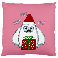 Yeti Xmas Standard Flano Cushion Case (two Sides) by Valentinaart